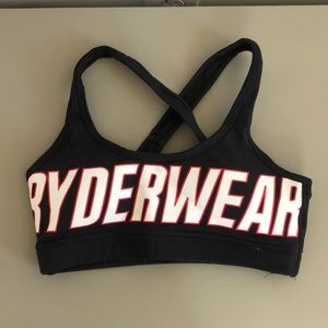 Ryderwear Black XS Sports Bra